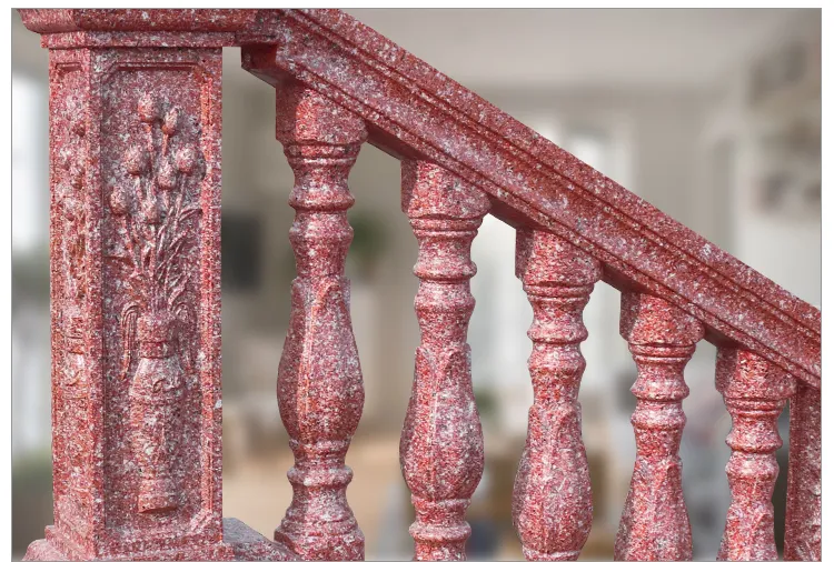 Incliend Railing Concrete Stepping Stone Mould Roman Column Cement Railing Molds ...