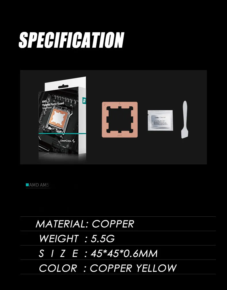 DHgate.com:Deepcool CPU Cooler Armor for AMD AM5 Sockets, Copper ...