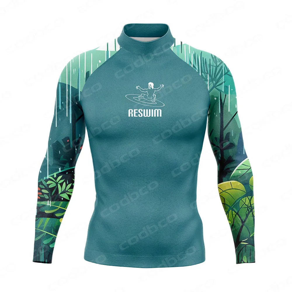 HUGE SPORTS Herren Badeshirt UPF 50+ Langarm – Rashguard, Schnell Trocknend, Für Schwimmen & Outdoor