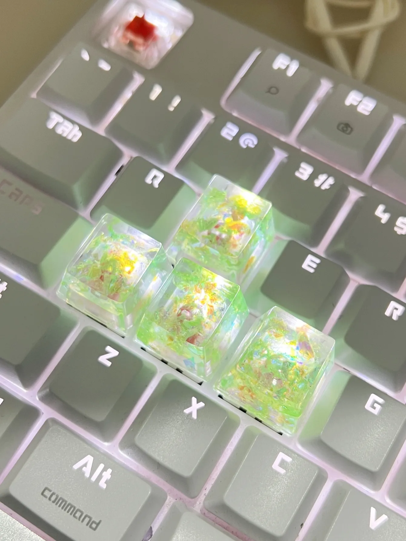 Translucent Color Cross Shaft Mechanical Keyboard Keycaps from Dhgate ...