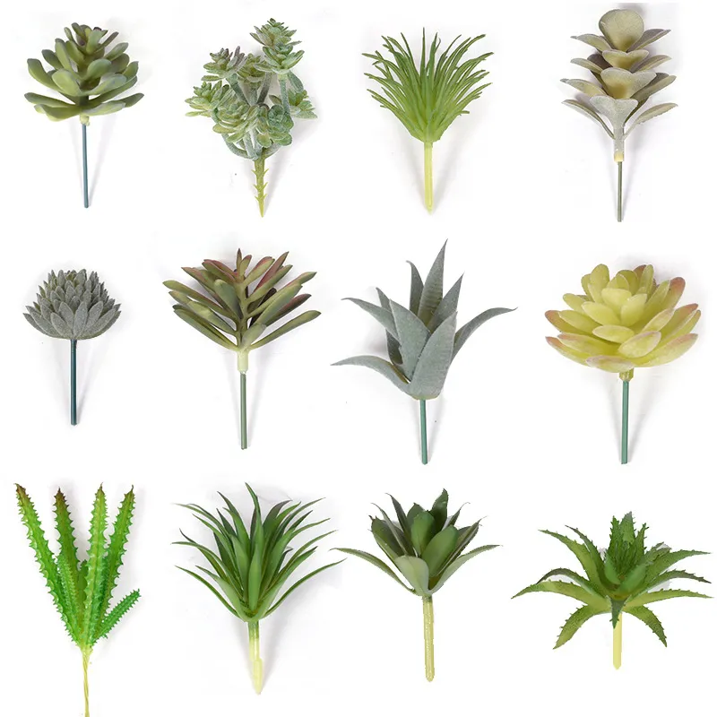 Mini Artificial Succulent Plant Fake Office Desk Garden Plastic Flower Decor Mini Artificial Succulent Plant Fake Office Desk Garden Plastic Flower Decor