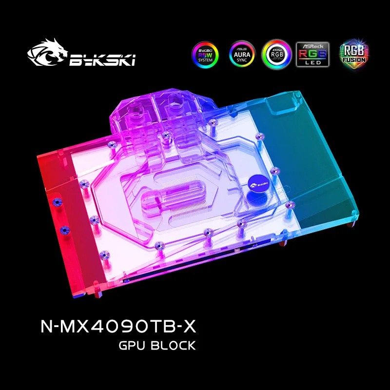 その他 Bykski N-MX4090TB-X Bykski Acrylic GPU Water Block for Mingxuan GeForce RTX4090 Turbo