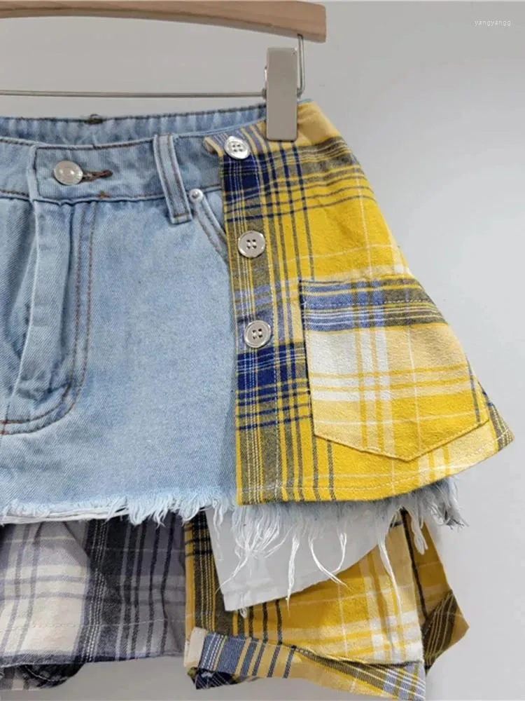 Denim Skirt Plus Size Leather Skirt 80s Vintage 90s Suede Leather