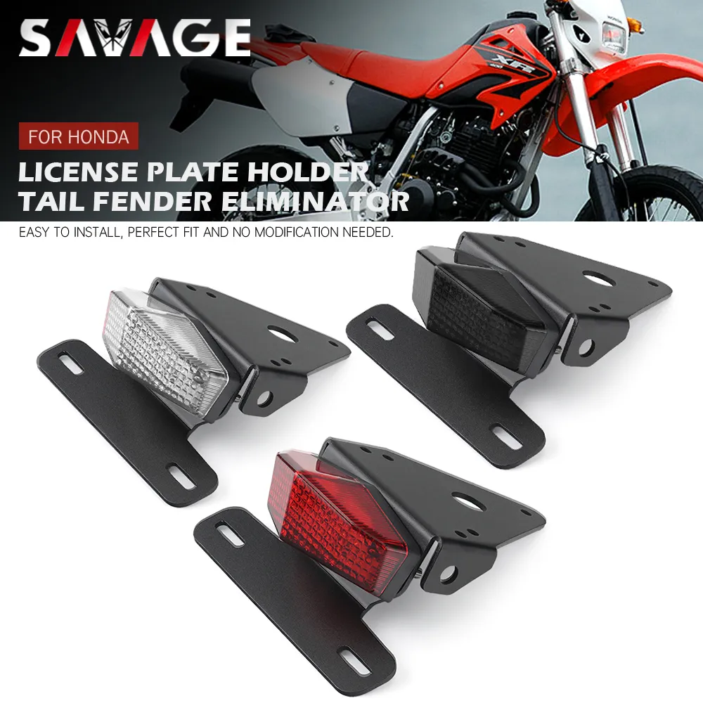 Motorcycle Fender Eliminator Motorcycle Tail Tidy Kit For Honda CB Models - License Plate Holder With LED Lights | Fender Eliminator CB300R CB250R Tail Tidy - Foto 9