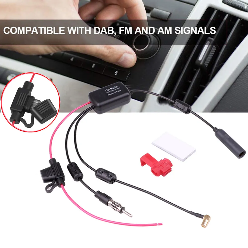thumbnail image 2 of Surga Performance Car Radio Antenna Amplifier - ISO FM/AM, Plug & Play, Universal Fit 2 of 4