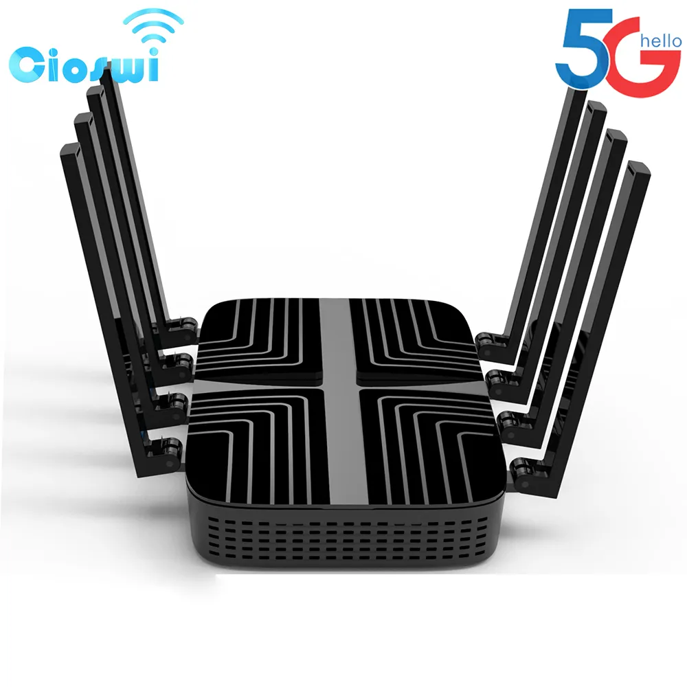 5G SIM-kaart-router CPE Dual-band WiFi6 1000 Mbit/s 5G-router Met 8 Antennes Smarthome Indoor Eu Stekker 100 240 V 8785309380849