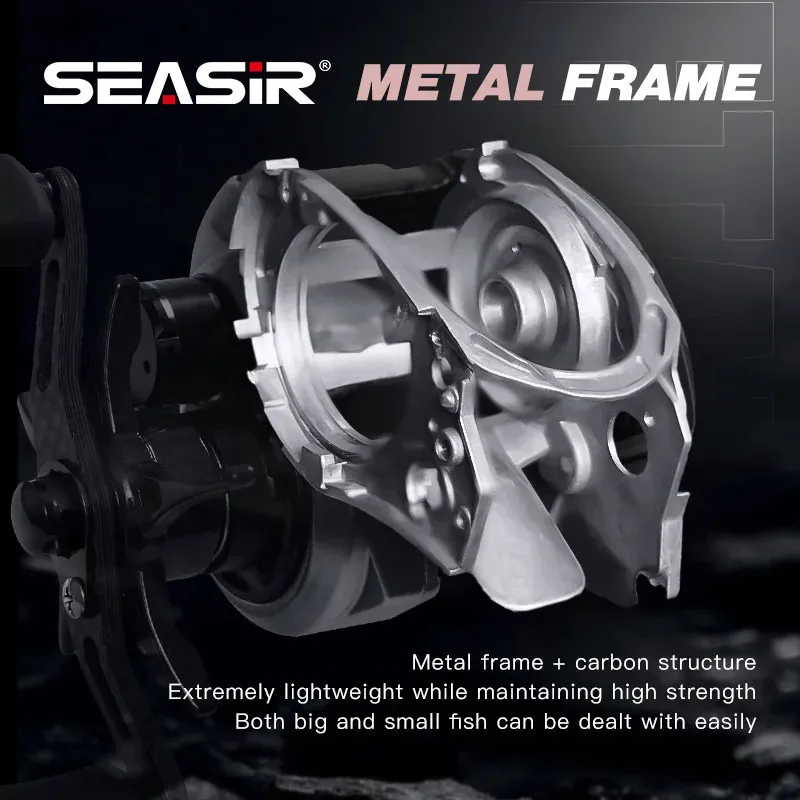 SEASIR M1 135g Metal Frame Ultralight Baitcasting Fishing Reel