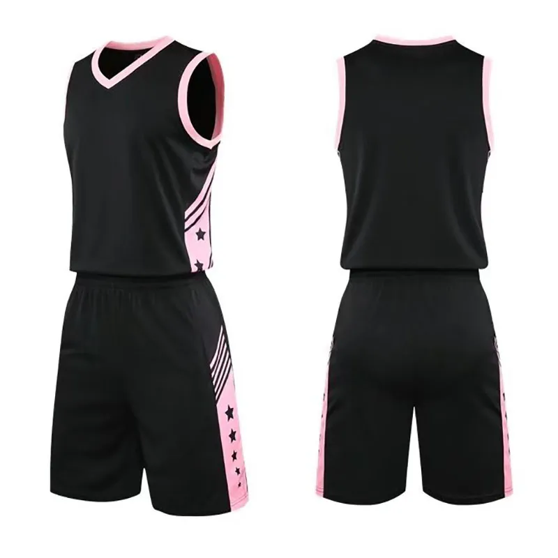 Pink Basketball Jersey Short Set Youth Basketball Jerseys Uniforms