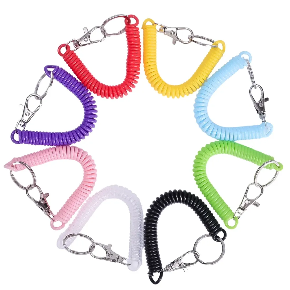 Clutch Loop Phone Tether Anti-Loss Spiral Keychain & Phone Lanyard -  Retractable Security Tether Set Anti Theft Phone Tether