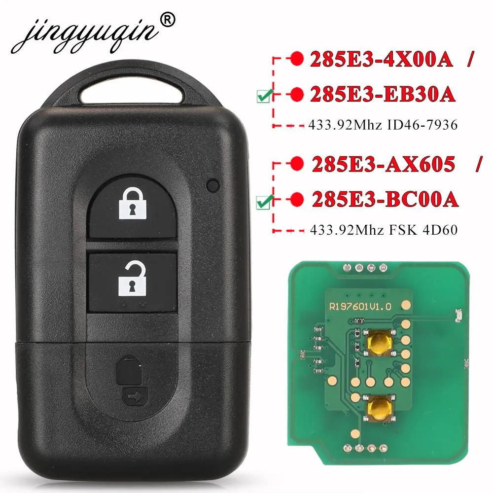 Nissan NV300 2 Button Remote Key ID4A HITAG3 433Mhz. - Car Key Shop Nissan NV300 2 Button Remote Key ID4A HITAG3 433Mhz. - Car Key Shop