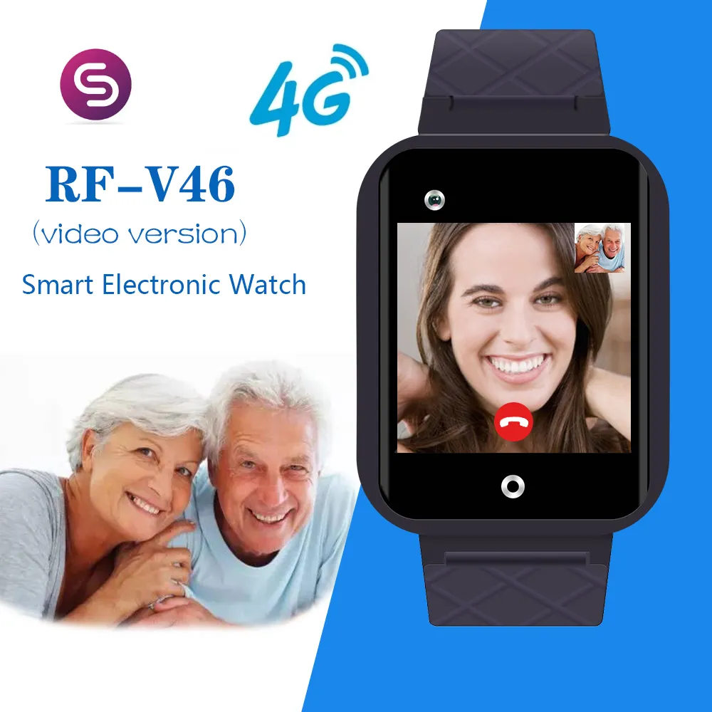 GPS Tracking Watch For Elderly & Kids 4G Waterproof Smart Watch With ...
