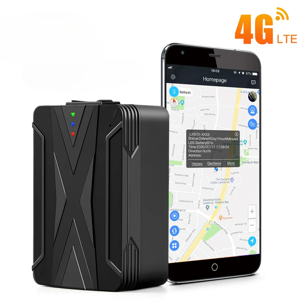 20000mah Portable Magnet GPS Tracker - Real-Time Vehicle Tracking