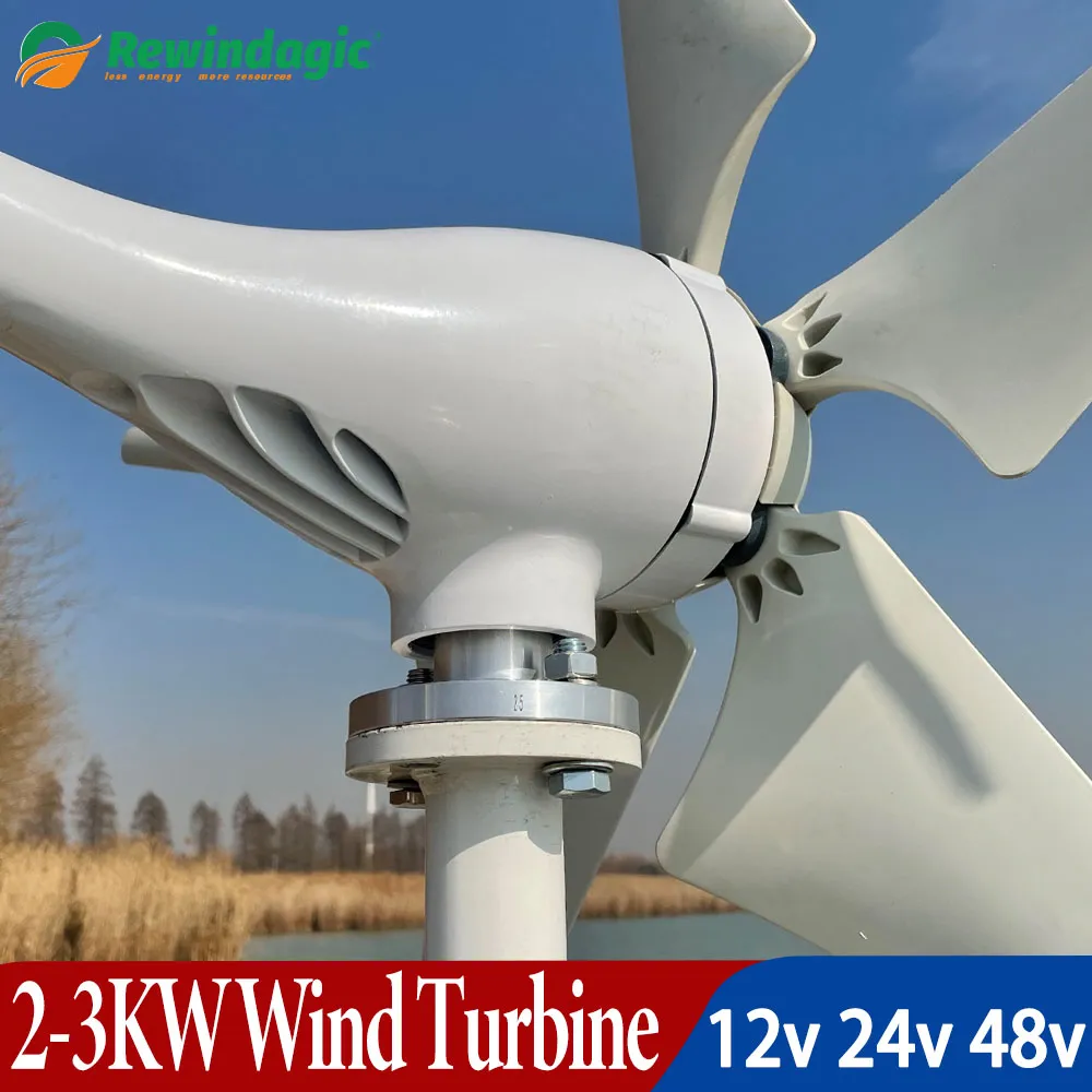 3000W 2000W Wind Turbine Generator Power Complete Household Energy ...