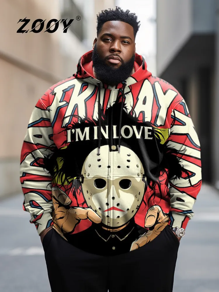 ZOOY Men s Tie Dye Skull Hoodie Plus Size L 9XL Long Sleeve Sweatshirt for Street Hip Hop Graffiti Halloween