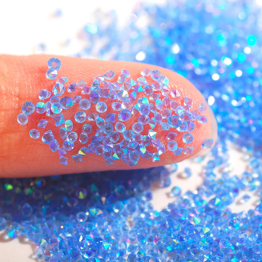 Mini Magic Rhinestone Premium Mini Rhinestones for Nails - Tiny Crystal Gems, Sparkling DIY ...
