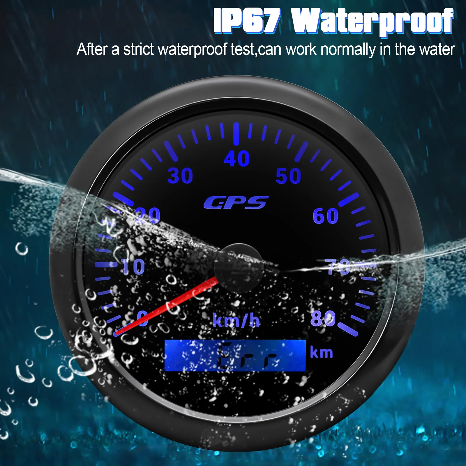 DHgate.com:Digital GPS Speedometer Gauge: 85MM 7-Color LED Display, 30 ...
