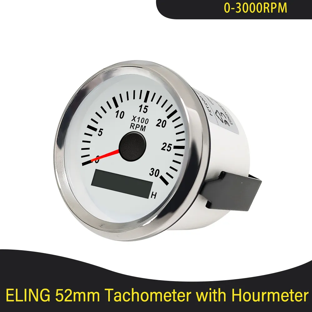 Wholesale Waterproof 52mm Tachometer RPM Gauge 0 3000RPM 0 4000RPM 0 ...