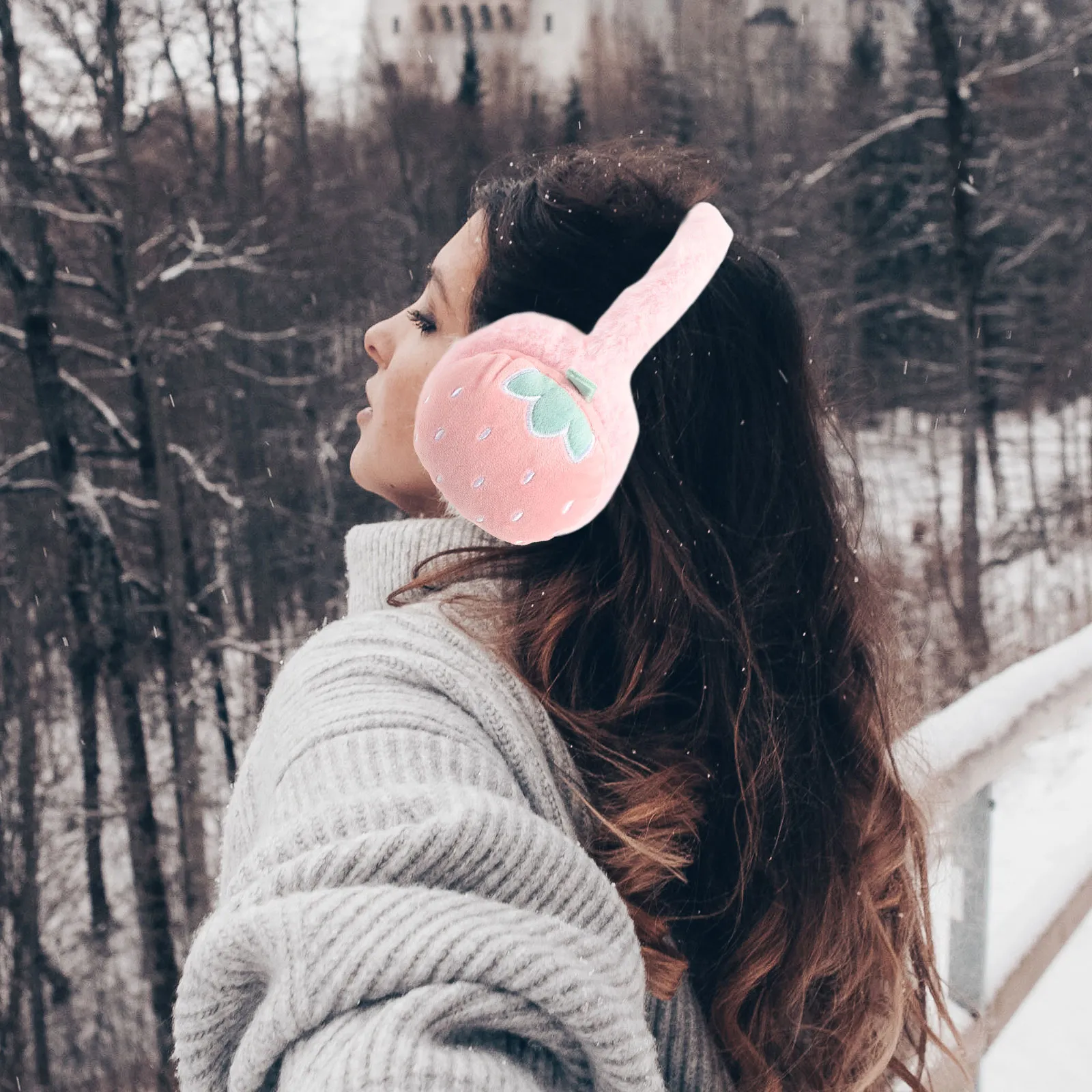 Head Band Earmuffs Winter Women Cover Plush Headband... From 