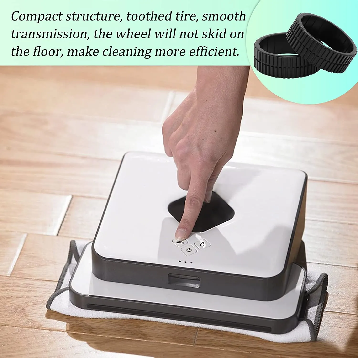 Wholesale Rubber Tyre Parts For IRobot Roomba Braava 380T/320/321