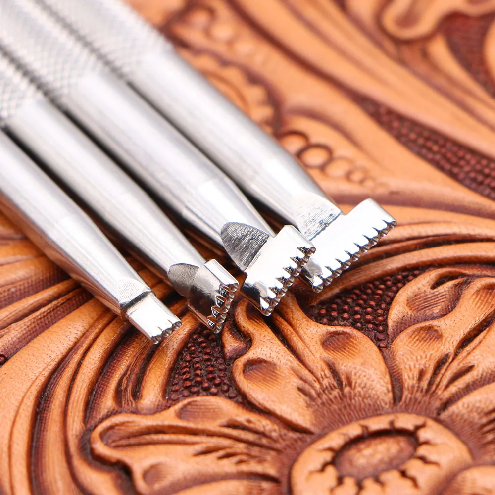 Stainless Steel Leather leather stamping with Row of Dots Stainless Steel Leather leather stamping with Row of Dots