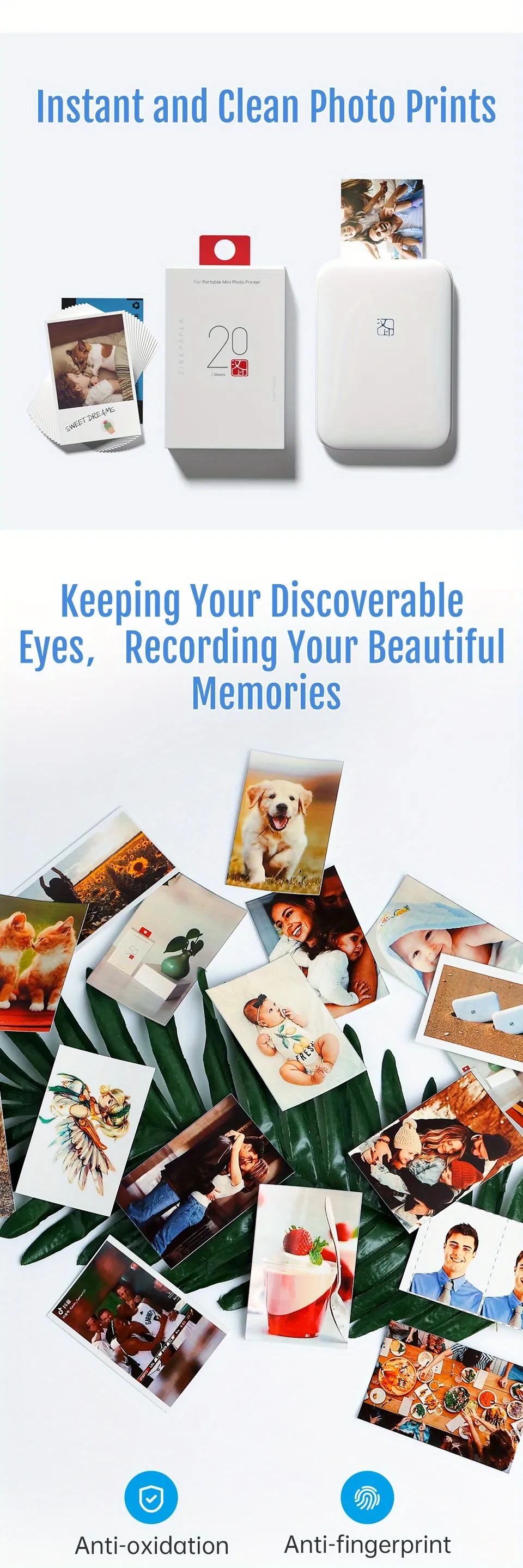 Wholesale Zink Photo Paper For MT53 Photo Printer