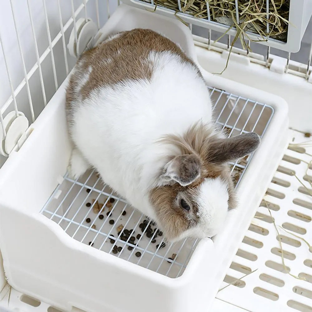 Large Rabbit Litter Box Corner Design, Anti-Overturn, Split Potty  Trainer, Ideal for Small Animals Shop Now!