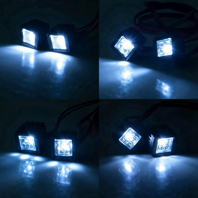 Luce LED Tetto RC Halla Con 4 LED Per SCX10 D90 TRX-4 1:10 RC - Foto 3