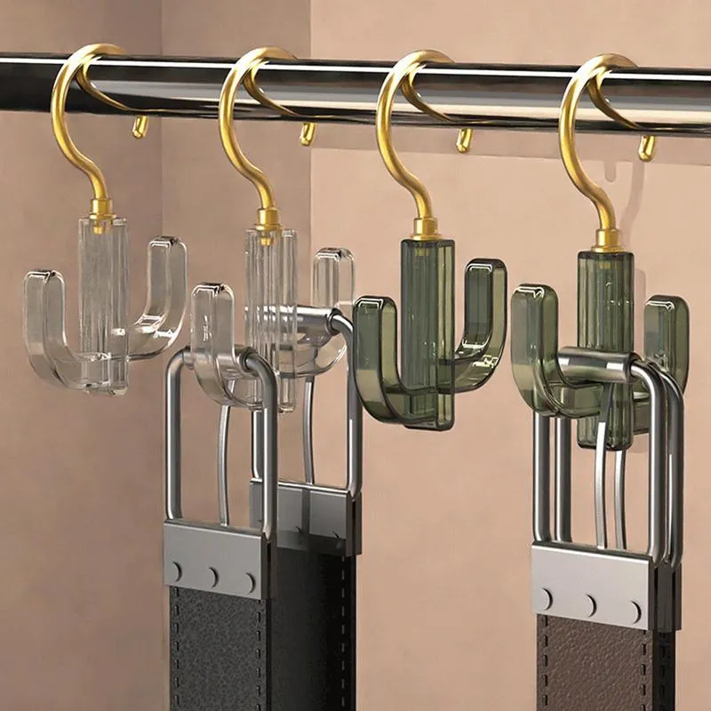 Rotate Scarf Rack 360-Degree Rotating Hanger Hooks for Handbags Shoes Belts Scarves ...