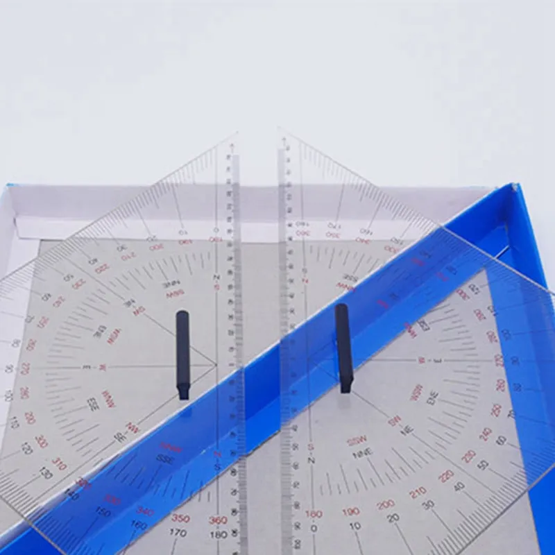 Large Scale Triangle Ruler For Ship Drawing & Distance Measurement ...