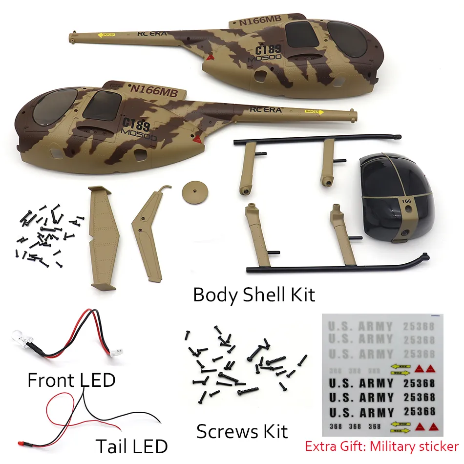DHgate.com:RC ERA C189 Bird MD500 1:28 Scale Heli Parts