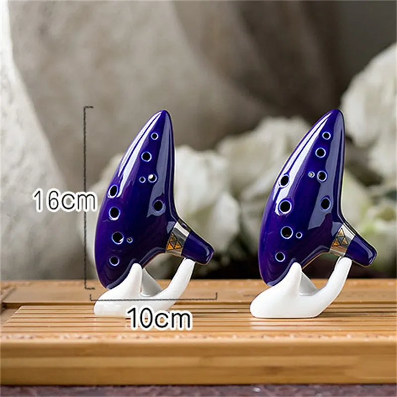 DHgate.com:Exquisite 12-Hole Ceramic Alto C Ocarina