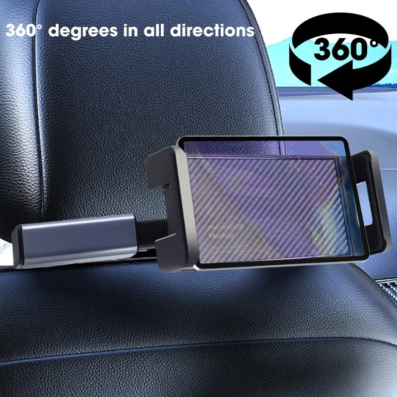Tablet Holder Car 360 Rotatable Car Tablet Headrest Holder Extendable