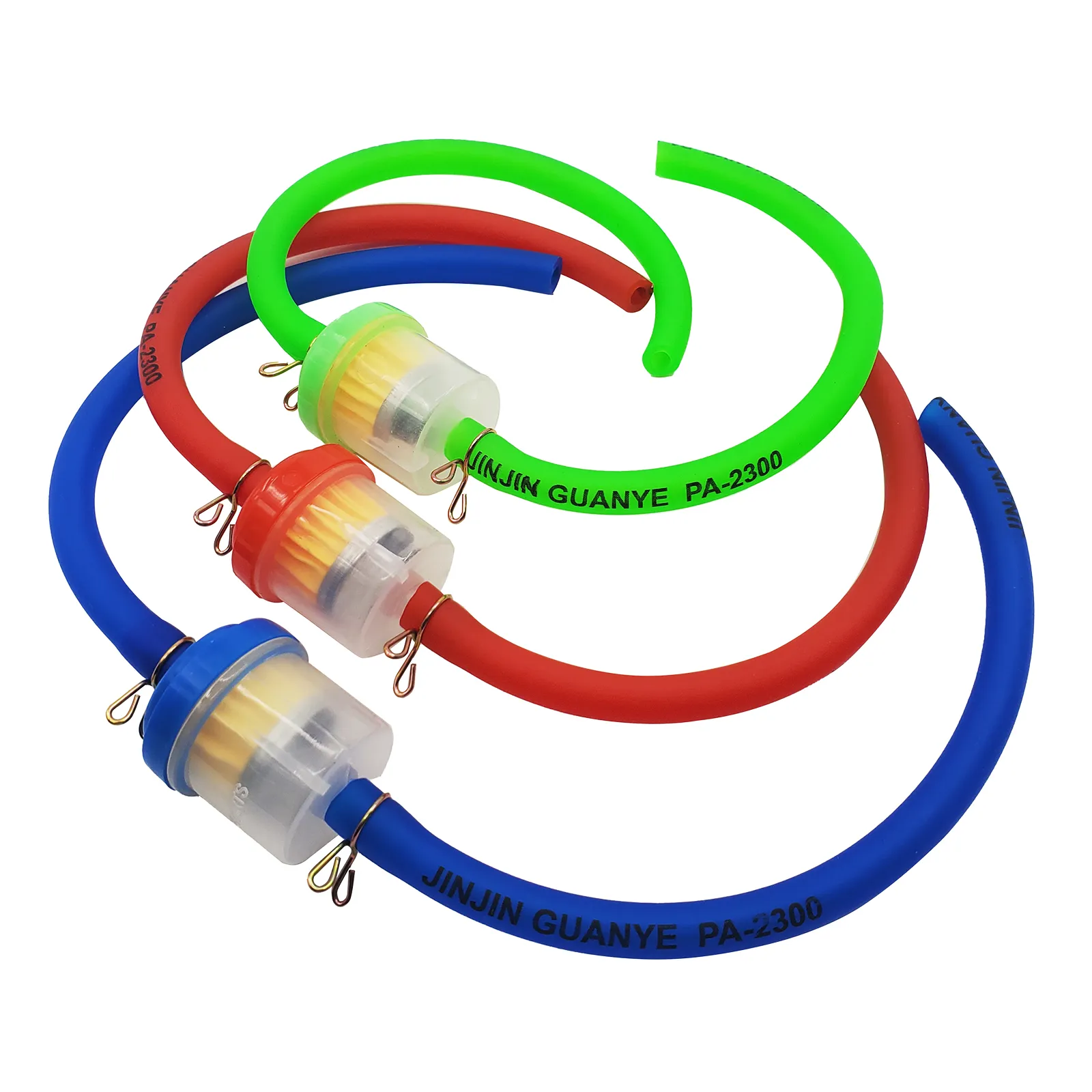 Premium Universal Motorcycle Gas Fuel Filters and Lines Kit for