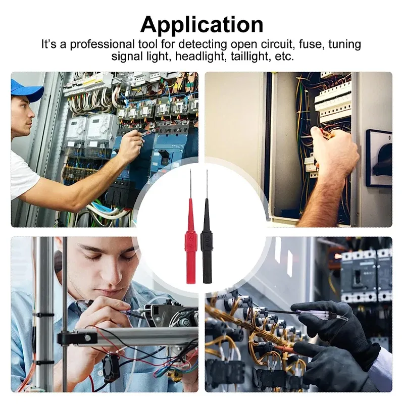 Test Leads Pin Flexible Test Probe Tips 0.7mm Connector 4.32mm Banana ...