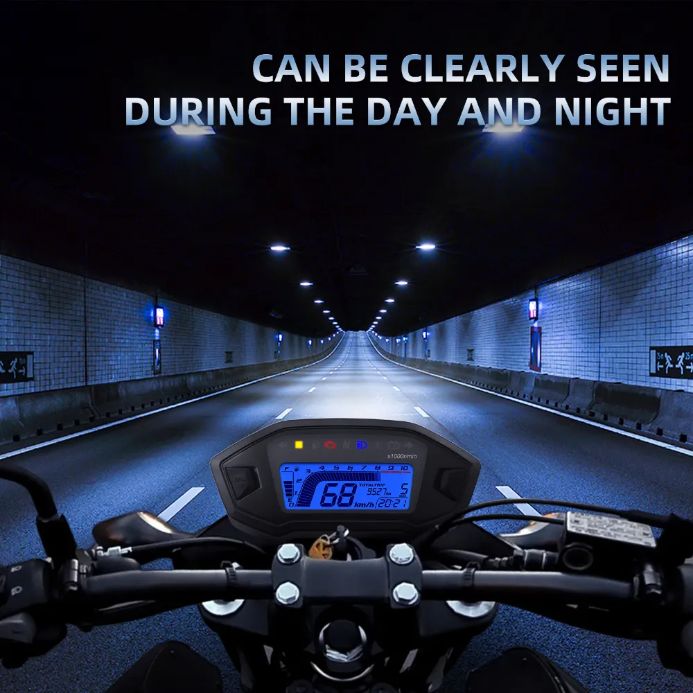Wholesale Digital Motorcycle Speedometer Tachometer Dashboard With