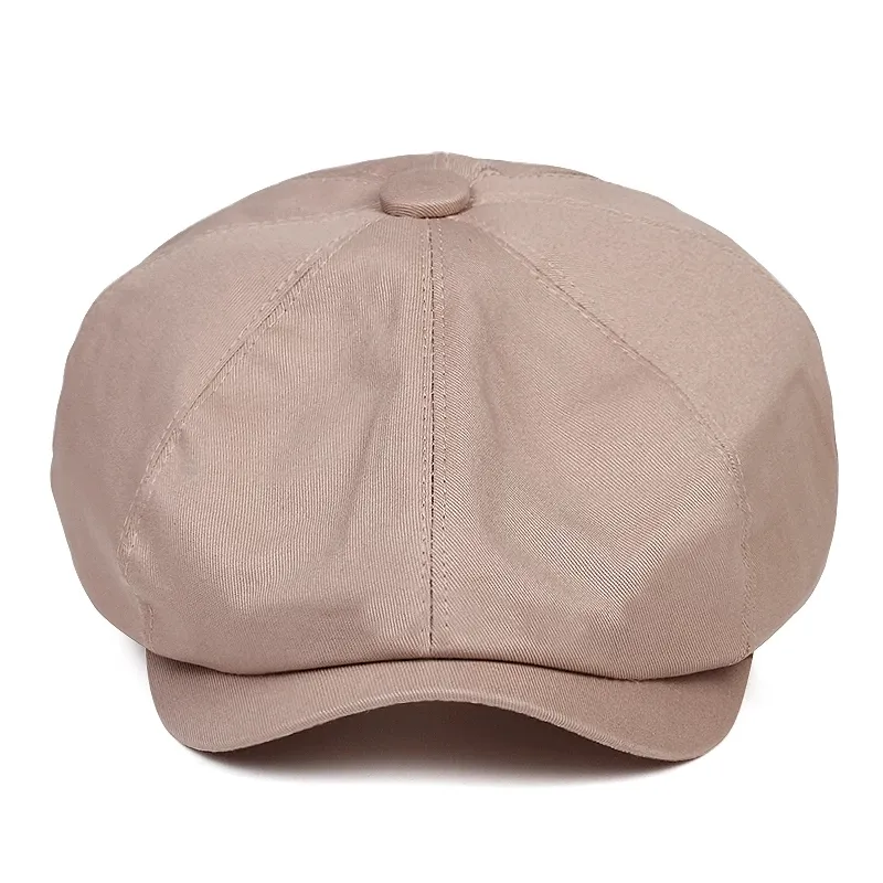 Octagonal Hat Vintage Stitched Newsboy Caps - Autumn/Winter Retro Beret Octagonal ...
