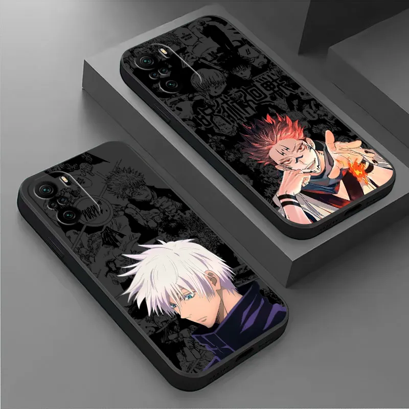 2 Custodie Anime Per Xiaomi Redmi Note 11S/Note 11 - Jujutsu Kaisen Gojo E Itadori, Cover TPU Antiurbo Con Protezione Lente - 3