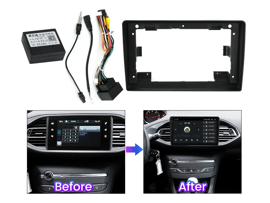 プジョーT9 308ディスプレイモニター本体 PEUGEOT 308に搭載された意欲