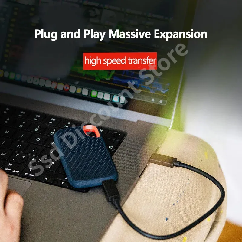Disco Duro Port&aacute;til SSD De 1 TB O 4 TB, Disco Duro Externo De Alta Velocidad Usb 3 1 Tipo C De 256 Tb Disco Duro De Estado Solido Para Computadoras De Escritorio Portatiles Y Mac
