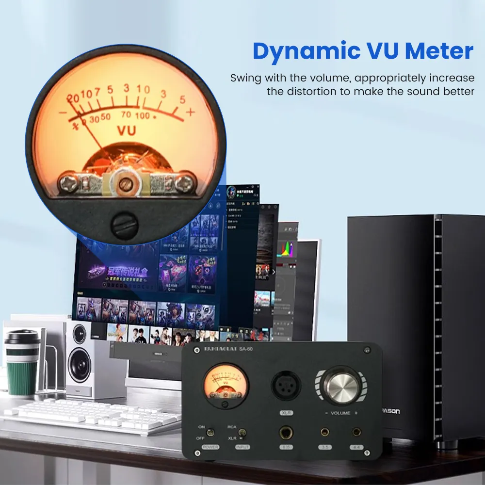 HIFIMAN EF500 Desktop Balanced Headphone DAC& Amplifier with HYMALAYA R2R LE, 6.35mm/XLR/RCA Output for Home Audio, with Support for Streaming Media
