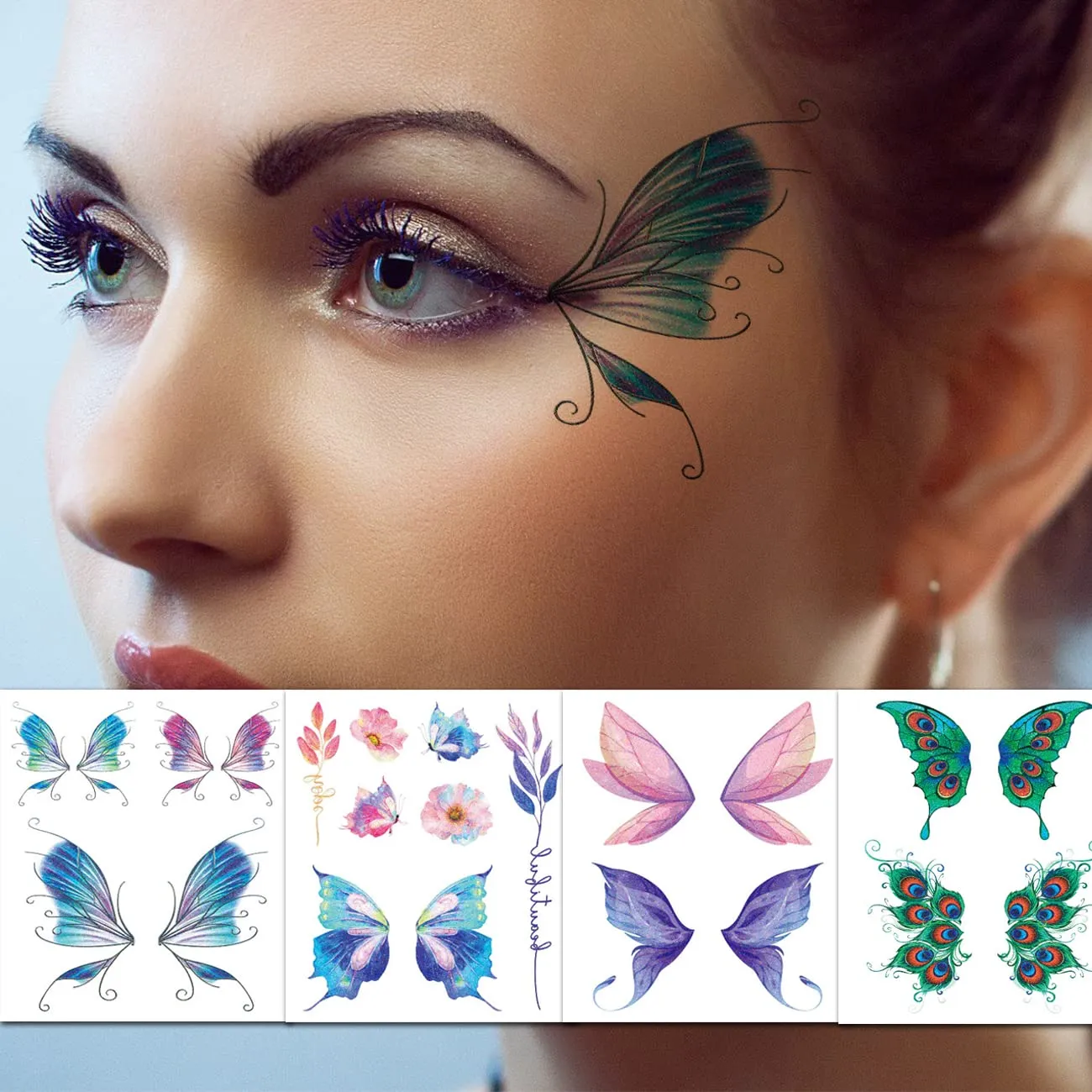 12 Sheets Butterfly Temporary Tattoos Waterproof Face Stickers for Kids and  Women Party Favors Gifts from Dhgate Cartoon Movie Stickers - price 14.49, image size:1300x1300