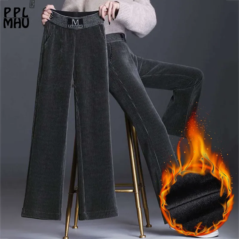 DHgate.com:Winter Cozy Corduroy Pants: Elegant Plus Velvet DHgate.com:Winter Cozy Corduroy Pants: Elegant Plus Velvet
