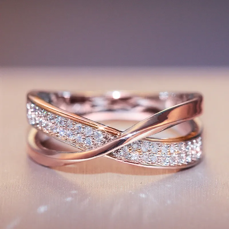 DHgate.com:Two-Tone X-Shape 925 Sterling Silver Ring with DHgate.com:Two-Tone X-Shape 925 Sterling Silver Ring with