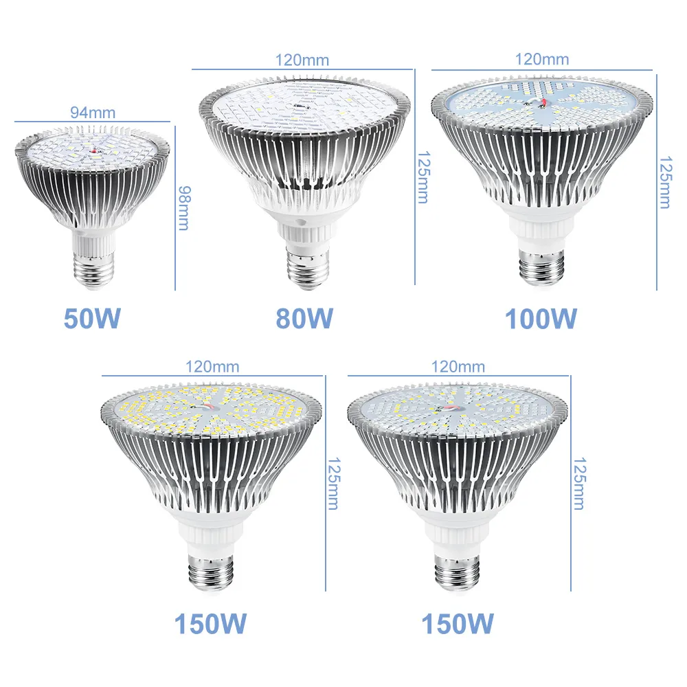 85-265V E27 LED Full Spectrum Plant Grow Light Bulb for Hydroponics and ...