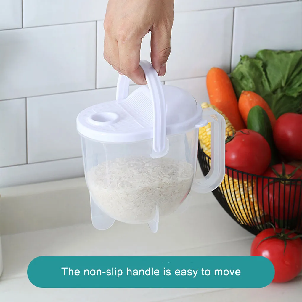 Small Rice Washer 2024 Plastic Rice Washer with Strainer - Multifunctional Kitchen ...
