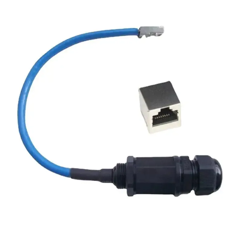 thumbnail image 2 of 5PCS M20 RJ45 Waterproof Cat5/5e 8P8C Connector IP67 Ethernet LAN Cable Connector Double Head Outdoor LAN Coupler Adapter Female To Female 2 of 10