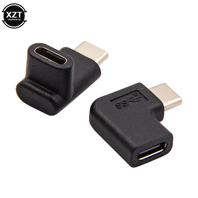 90 Degree Right Angle USB 3.1 Type C Male to Female Converter Adapter ...