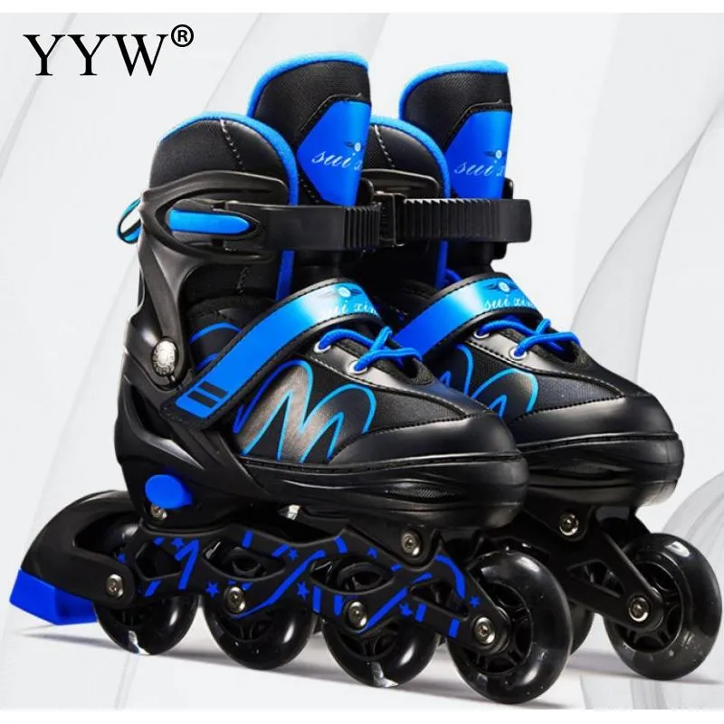 YYW Adjustable-Size Inline Skate With Light Up Wheels,Kids