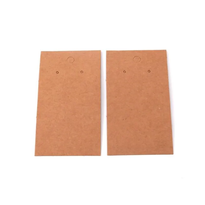 Royee 50 Pack Blank Kraft Paper Earring Display Cards - 1.38 X 1 Inch With Holes For DIY Jewelry Making - View #9