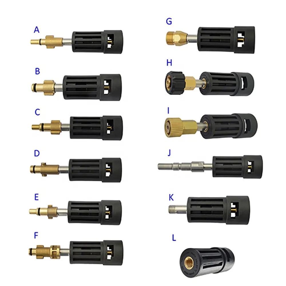 High Pressure Washer Quick Coupler Set – 1/4 Inch, Brass, Up To 5000 PSI, 2-Pack